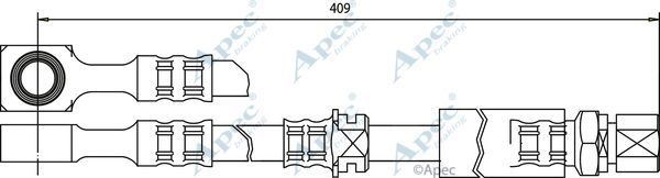 APEC BRAKING Тормозной шланг HOS3115